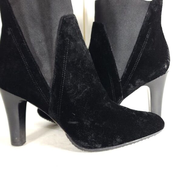 Donald J Pliner Women’s Hyde US 9.5M Black Velvet Brocade Ankle Boots Booties - Picture 9 of 14